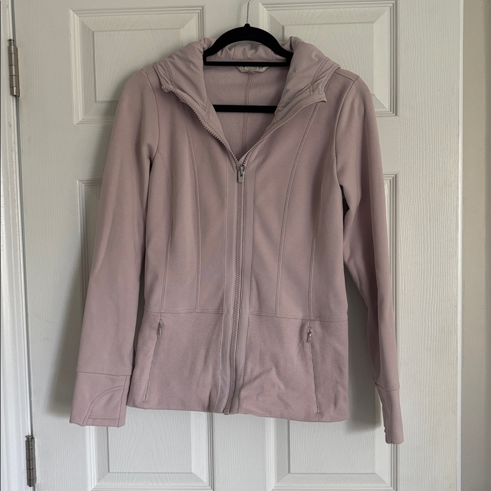 Athleta Pink Hooded Zip Jacket